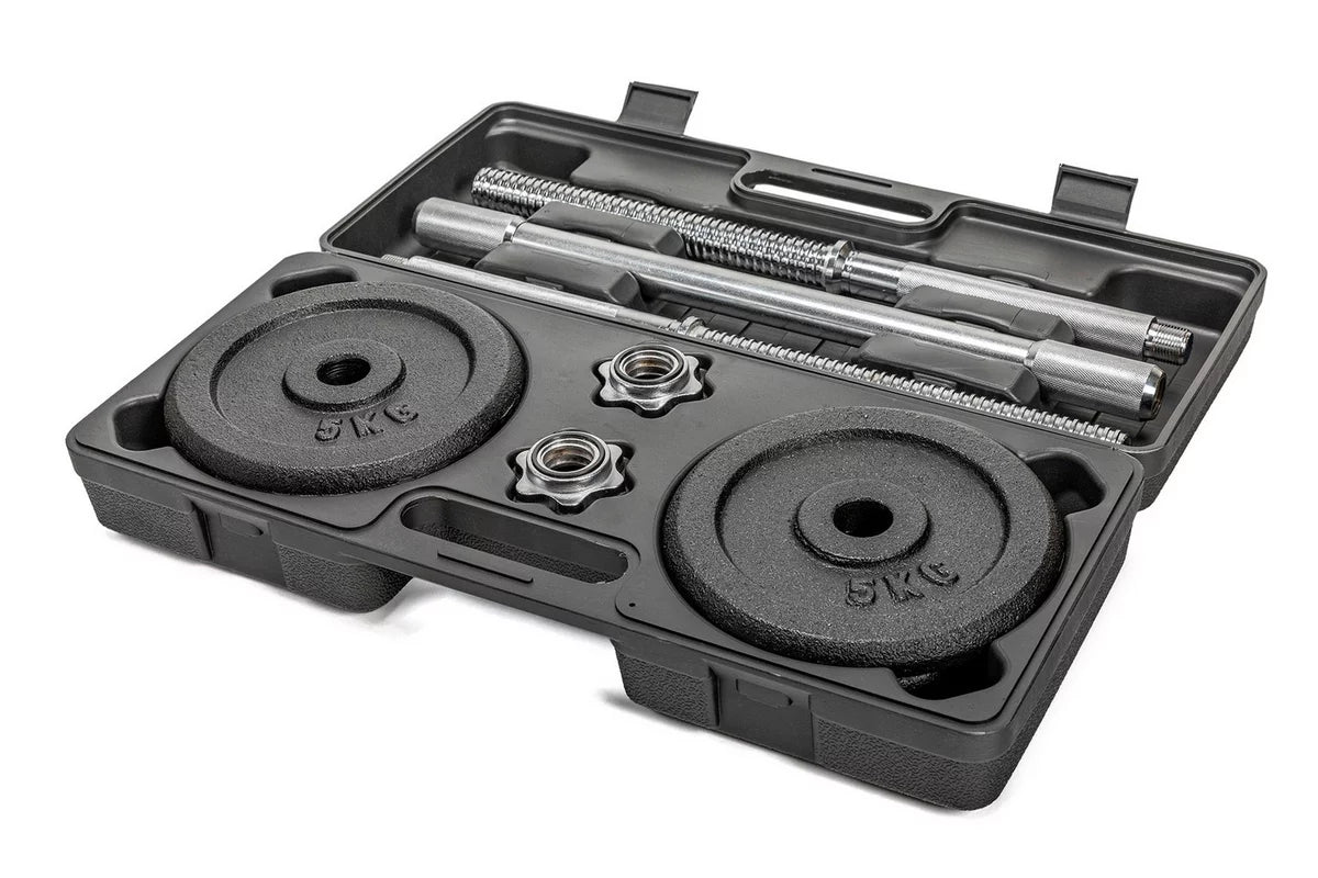 Langhantelset inkl. 6 Gewichten