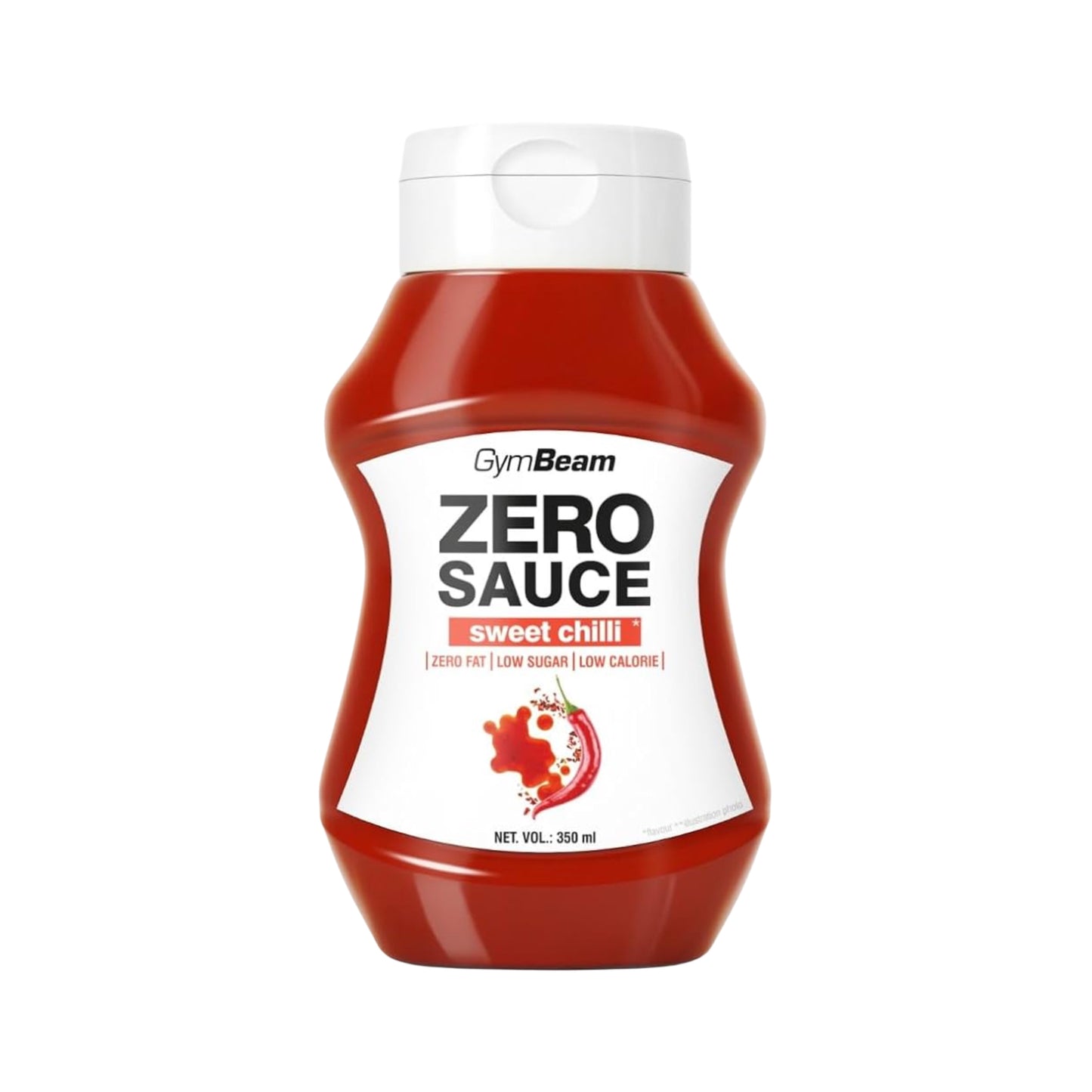 GymBeam Zero Sauce Sweet Chili, a low calorie, zero sugar sauce for flavorful, healthy meals.