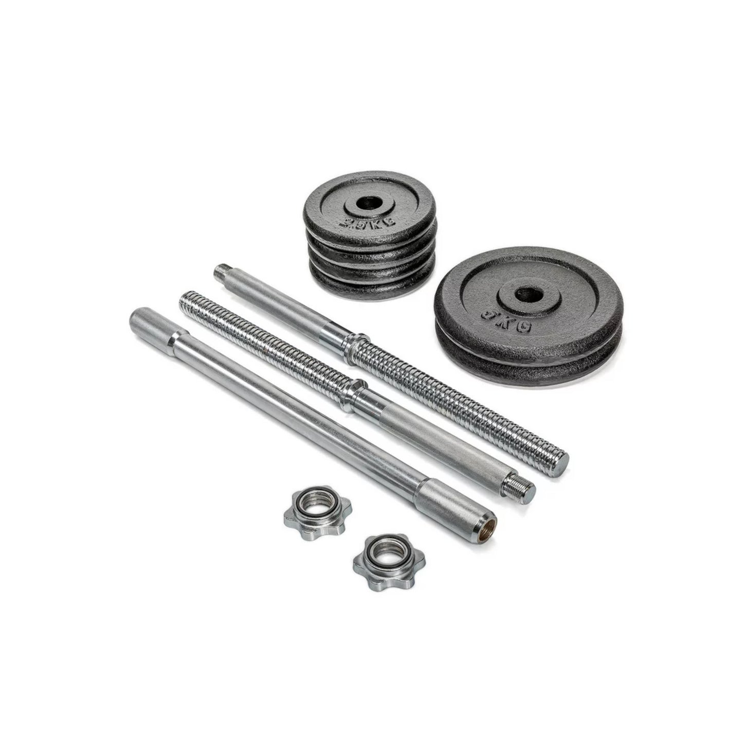 Langhantelset inkl. 6 Gewichten